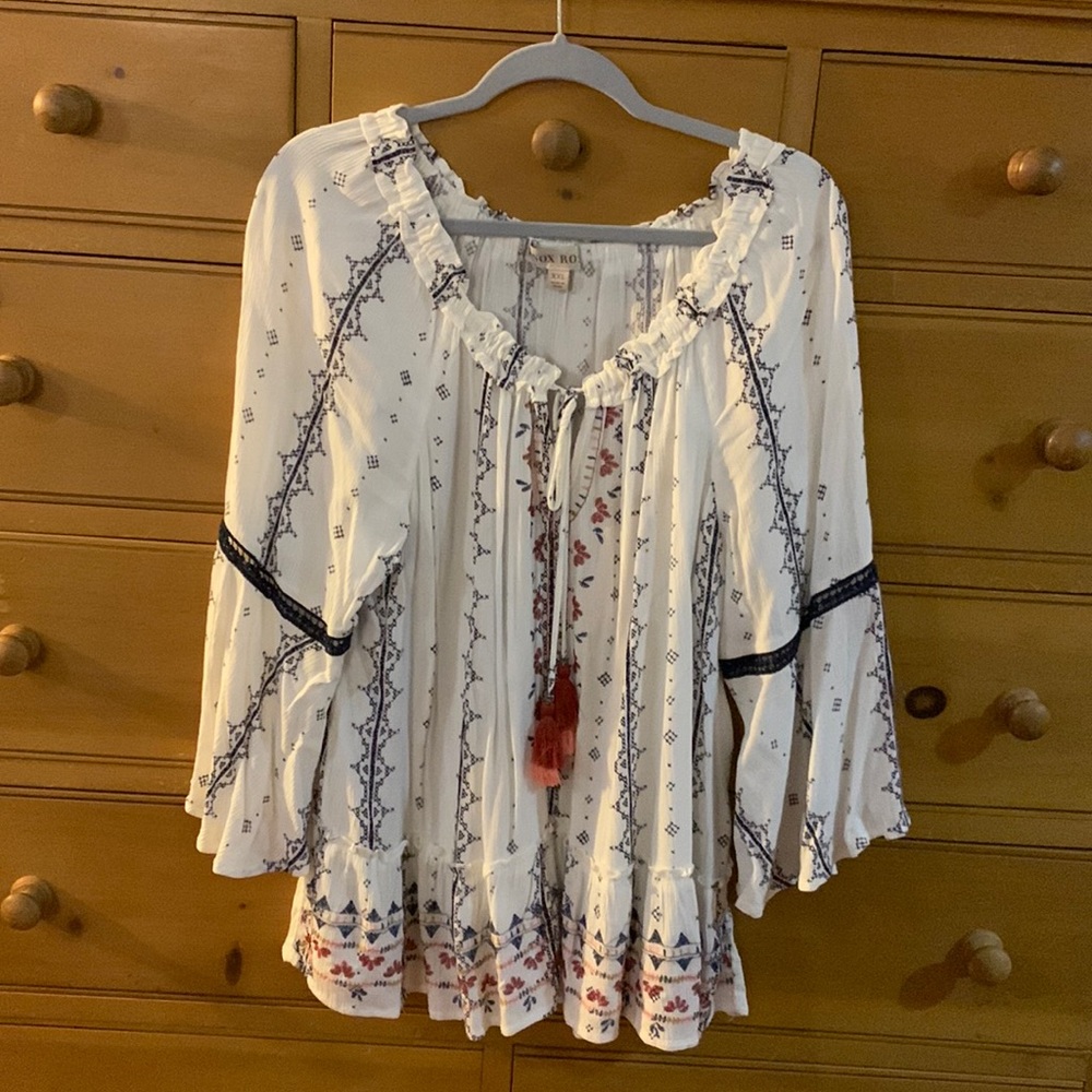 Boho blouse with bell sleeves. Knox Rose XXL